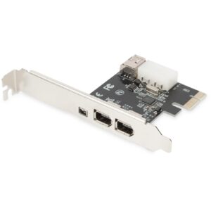 DIGITUS 1 x PCI Express Karte, Firewire 1394a (2+1 Port)