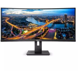 86.4cm/34'' (3440x1440) Philips B-Line 345B1C Curved 5ms 21:9 USB 2xHDMI DisplayPort VESA Speaker WQHD Black