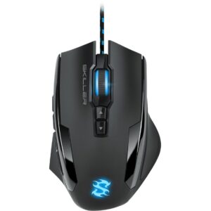 Sharkoon Skiller SGM1 Gaming Mouse kabelgebunden ergonomisch optisch 12 Tasten Black