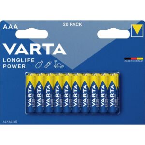Batterie AAA (LR03) 1.5V *Varta* High Energy - 20-Pack