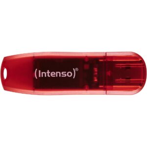 STICK 128GB USB 2.0 Intenso 3502491 Rainbow Line Red