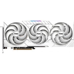 RX 9070 16GB Sapphire Pure Radeon OC GDDR6 3 Fan white