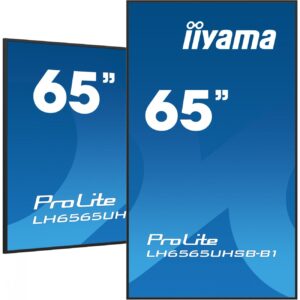 165cm/65" (3840x2160) iiyama ProLite LH6565UHSB-B1 16:9 4K UHD IPS Touch 8ms 60Hz 24/7 2xHDMI DP LAN WIFI Speaker Black