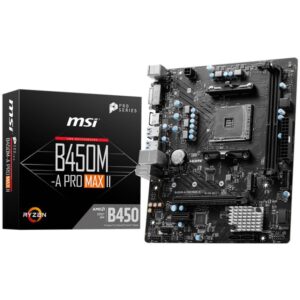 MSI B450M-A Pro MAX II (B450.AM4.mATX.DDR4)