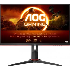 68,6 cm/27" (1920×1080) AOC 27G2ZN3/BK 16:9 FHD Fast VA 0,5 ms 240 Hz HDMI DisplayPort VESA Black