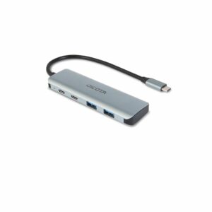 D Dicota USB-C 4-in-1 Highspeed Hub 10 Gbps silver