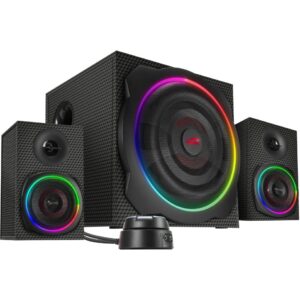Speedlink Lautsprecher GRAVITY CARBON RGB. 2.1 System. sw retail