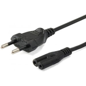 Equip IEC-Stromkabel 2pin -> C7 3m St/Bu schwarz