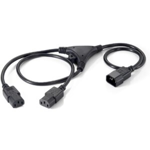 Equip Y-Netzverlängerung IEC C14 -> 2x IEC C13 St/Bu 1 Polybeutel