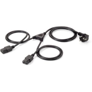 Equip Y-Netzanschlusskabel Schuko -> 2x IEC C13 St/Bu