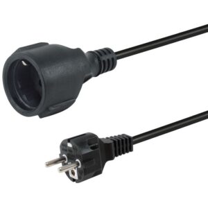 Equip Netzkabel Anschl. Schuko -> CEE7/3 5.00m schwarz