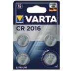 Batterie Knopfzelle CR2016 *Varta* 4-Pack
