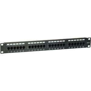 Equip Patchpanel 24x RJ45 Cat5e 19" UTP 1HE schwarz