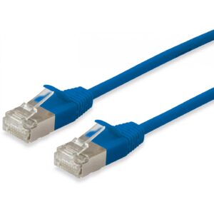 Equip Patchkabel Cat6A F/FTP 2xRJ45 7.50m blau Slim LSZH Polybeutel