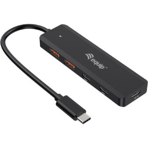 Equip USB-Hub 4-Port 3.2/C->2xUSB-C 2xUSB-A 10Gbps o.Netz.sw