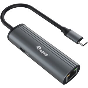Equip Dock USB-C->GbE.100WPD3.0 15cm gr