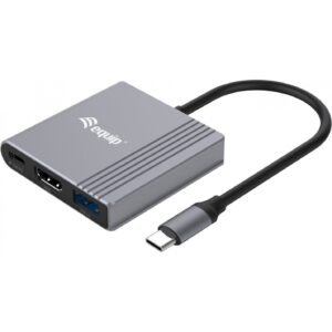 Equip Dock USB-C->HDMI.USB-A.100WPD 25cm gr