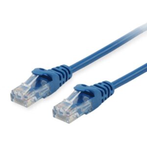 Equip Patchkabel Cat6 U/UTP 2xRJ45 10.00m blau Polybeutel
