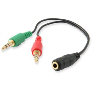 Equip Audiokabel Splitter 3.5mm 2x St/1x Bu