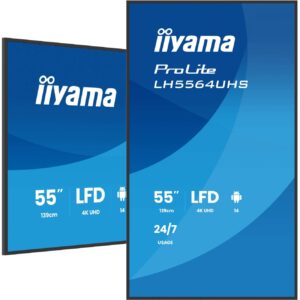 IIYAMA 139.0cm(55") LH5564UHS-B1AG 16:9 2xHDMI+USB-C 4K (Speditionsversand)