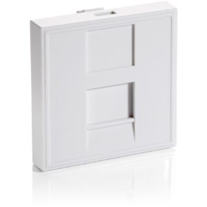 Equip Unterputzdose Einsatz French 1 Keystone 45x45 RAL9010 Polybeutel