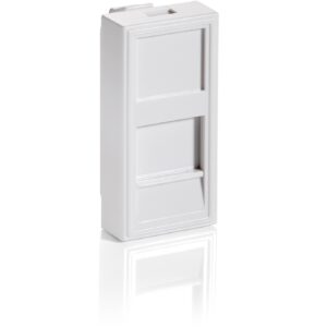 Equip Unterputzdose Einsatz French 1 Keystone 45x22 RAL9010 Polybeutel