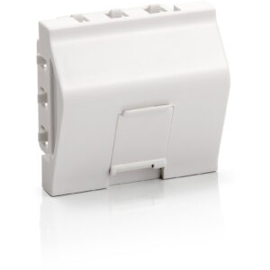 Equip Unterputzdose Einsatz French 1 Keystone 45x45 RAL9010 Polybeutel