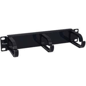 Equip Kabeldurchführung 10" 1HE 3x Plastikringe schwarz