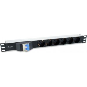 Equip Steckdosenleiste 19"(1HE)6fach Schuko 1.8m Kabel si