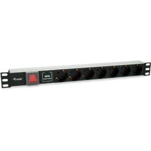 Equip Steckdosenleiste 19"(1HE)7fach mit Ü-Schutz + Schalt