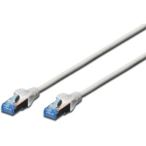 DIGITUS Patchkabel Cat5e SF/UTP Ste. RJ45 0,50m grau Polybeutel