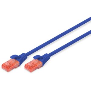 DIGITUS Patchkabel Cat6 U/UTP 2xRJ45 5.0m blau LSZH