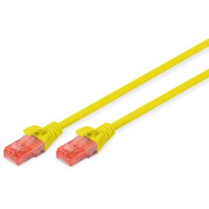 DIGITUS Patchkabel Cat6 U/UTP 2xRJ45 1.0m gelb LSZH