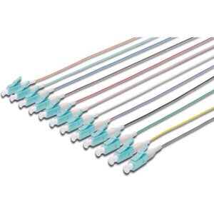 DIGITUS LWL Pigtails LC simplex OM3 12Stk 2.00m