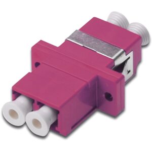 DIGITUS LWL Kupplung LC -> LC Duplex Coupler. OM4. Pink