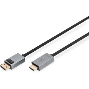 DIGITUS DisplayPort Adapterkabel, DP - HDMI Typ A 3m