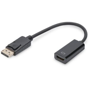 DIGITUS DisplayPortKabel DPort -> HDMI-A St/Bu 0.15m 1.1a