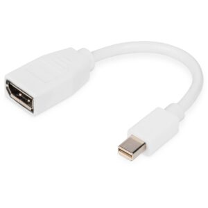 DIGITUS DisplayPort Kabel, mini DP - DP St./Bu. 0,15m weiß