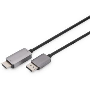 DIGITUS DisplayPort Adapterkabel DP->HDMIA St/St 8K 1,8m sch