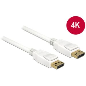 DELOCK Kabel DisplayPort 1.2 Stecker > DisplayPort Stecker 2 m weiss 4K