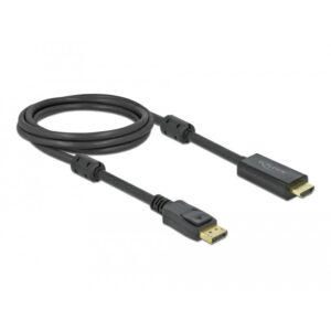 DELOCK Aktives DisplayPort 1.2 zu HDMI Kabel 4K 60Hz 2m
