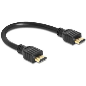DELOCK Kabel HDMI A-A St/St High Speed HDMI with Ethernet 25cm