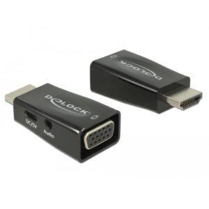 DELOCK Adapter HDMI-A Stecker > VGA Buchse mit Audio