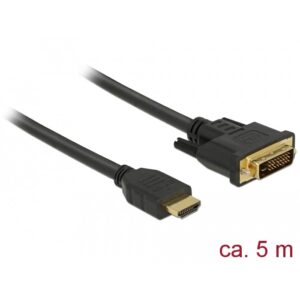 DELOCK HDMI zu DVI 24+1 Kabel bidirektional 5 m