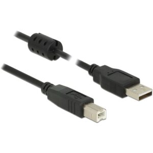 DELOCK USB Kabel A -> B St/St 2.00m schwarz