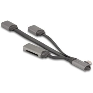 DELOCK 2 Port USB Hub inklusive SD und Micro SD Card Reader mit USB Type-C Anschluss