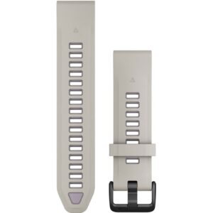 Garmin Ersatzarmband QuickFit 20mm Silikon Nebelgrau/Lavendel