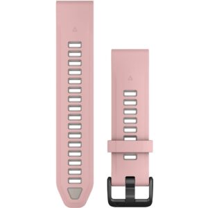 Garmin Ersatzarmband QuickFit 20mm Silikon Dust Rose/Nebelgrau