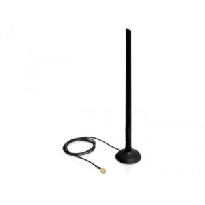 DELOCK WLAN Antenne RP-SMA Kippgelenk 2.4 Ghz 6.5dBi
