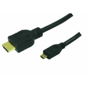 Logilink HDMI-Kabel Ethernet A -> micro D St/St 1.00m bk